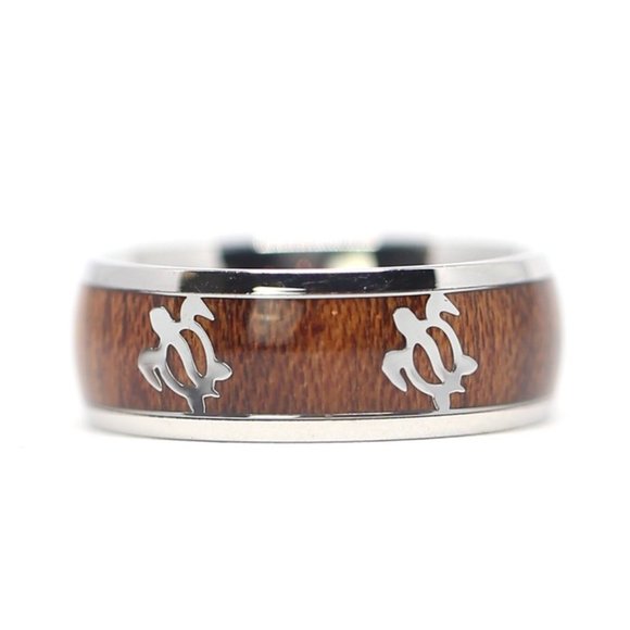 image_4c6dd286-e31a-4477-b603-  Turtle 18k Golf Plated Wooden Ring